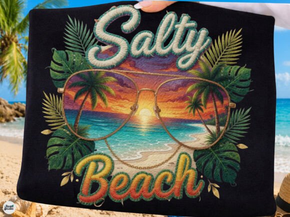 Capturing Summer Memories: The Salty Beach Sunset PNG