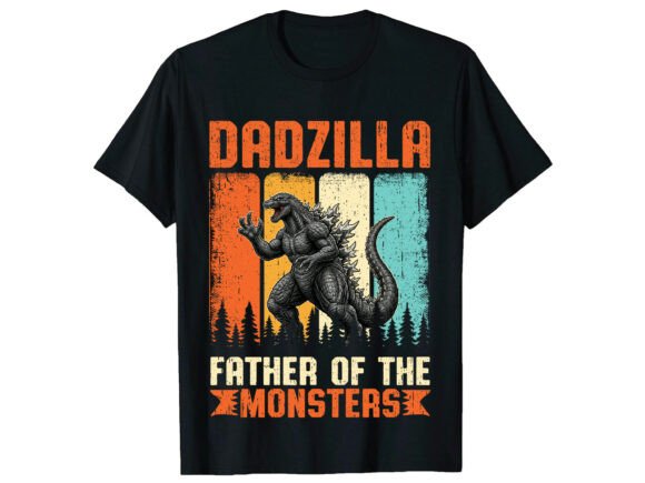 Dadzilla Monster Dad: A T-Shirt Design for Every Father Figure