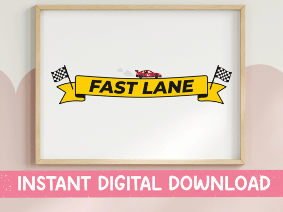 Fast Lane Racing SVG: Bold Design for High-Speed Projects
