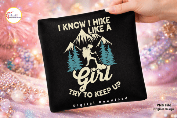 Funny Feminist Hiking Camping PNG: Empowering Outdoor Designs