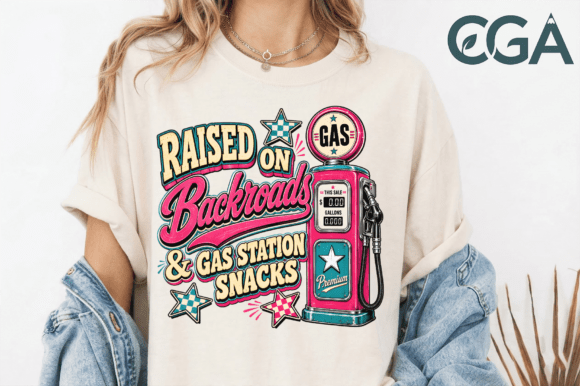 Raised on Backroads Gas Station PNG: A Designer's Deep Dive