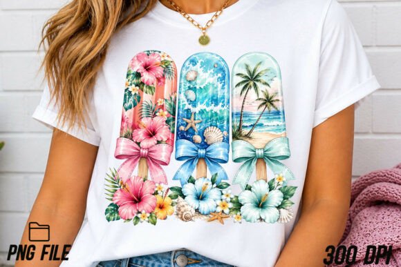 Summer Popsicle PNG: Sublimation Design for Vibrant Projects