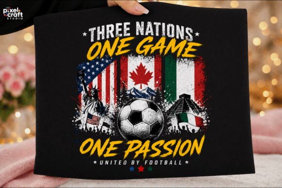 Three Nations One Game Soccer PNG: Unifying Design