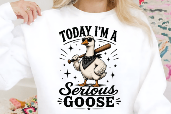Today I’m A Serious Goose PNG: A Bold Statement in Digital Design